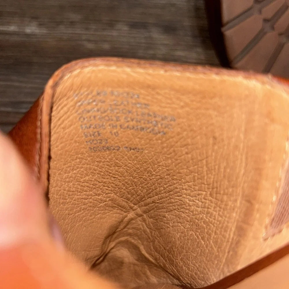Madewell leather upper slip on heeled shoes women’s size 10. - Picture 9 of 9